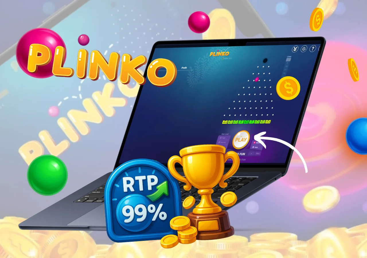 Juego de azar donde una bola recorre un tablero vertical