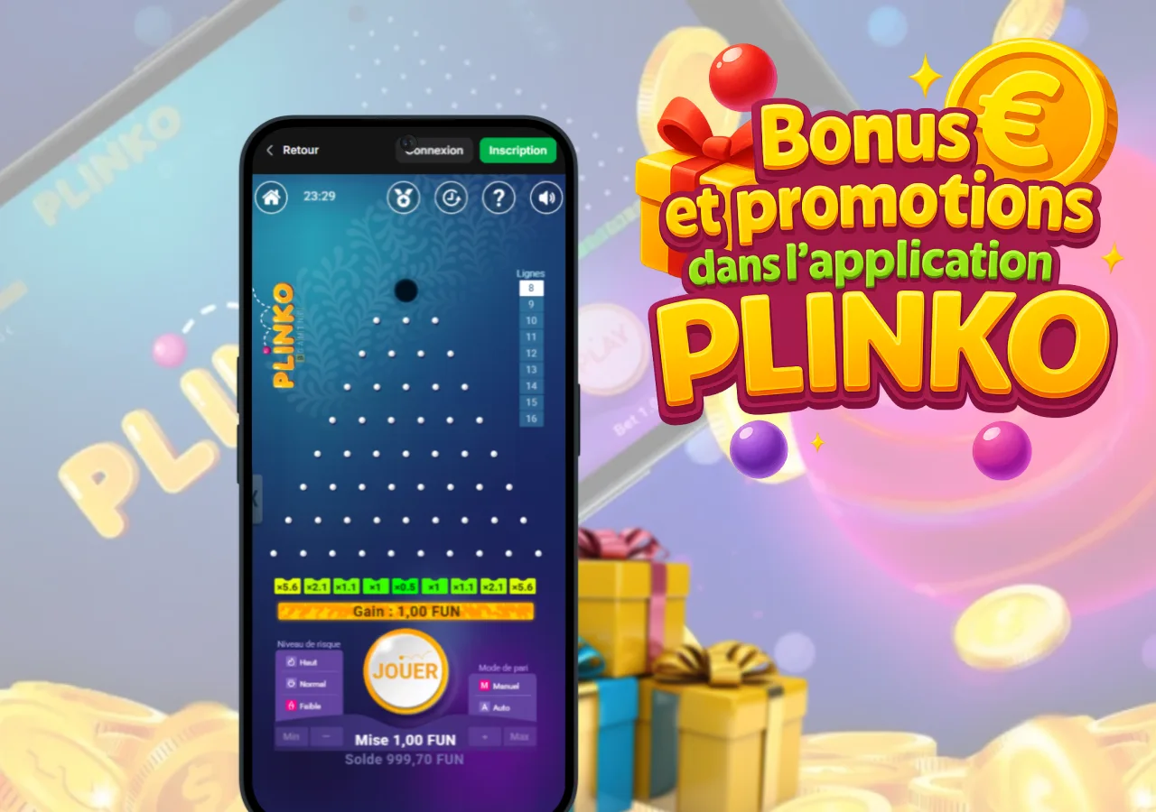 Profitez des bonus exclusifs et des promotions quotidiennes via l’application mobile Plinko, sans conditions cachées.