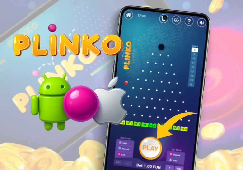 Aplikacja Plinko działa płynnie na Androidzie i systemie iOS