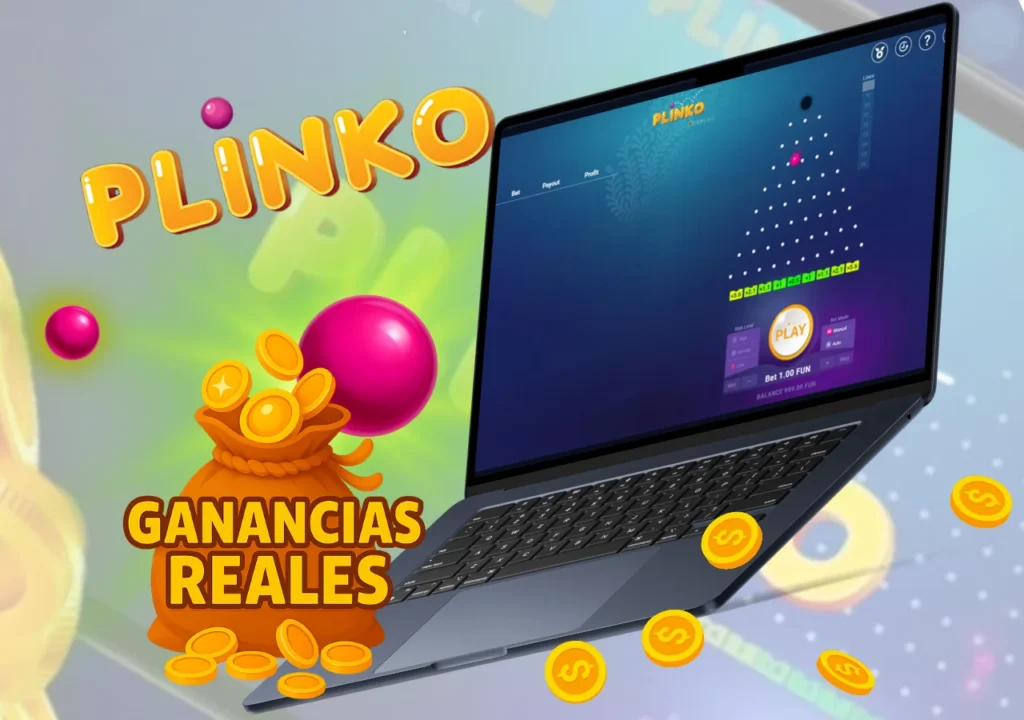 Plinko com multiplicadores que podem chegar a ate 555x