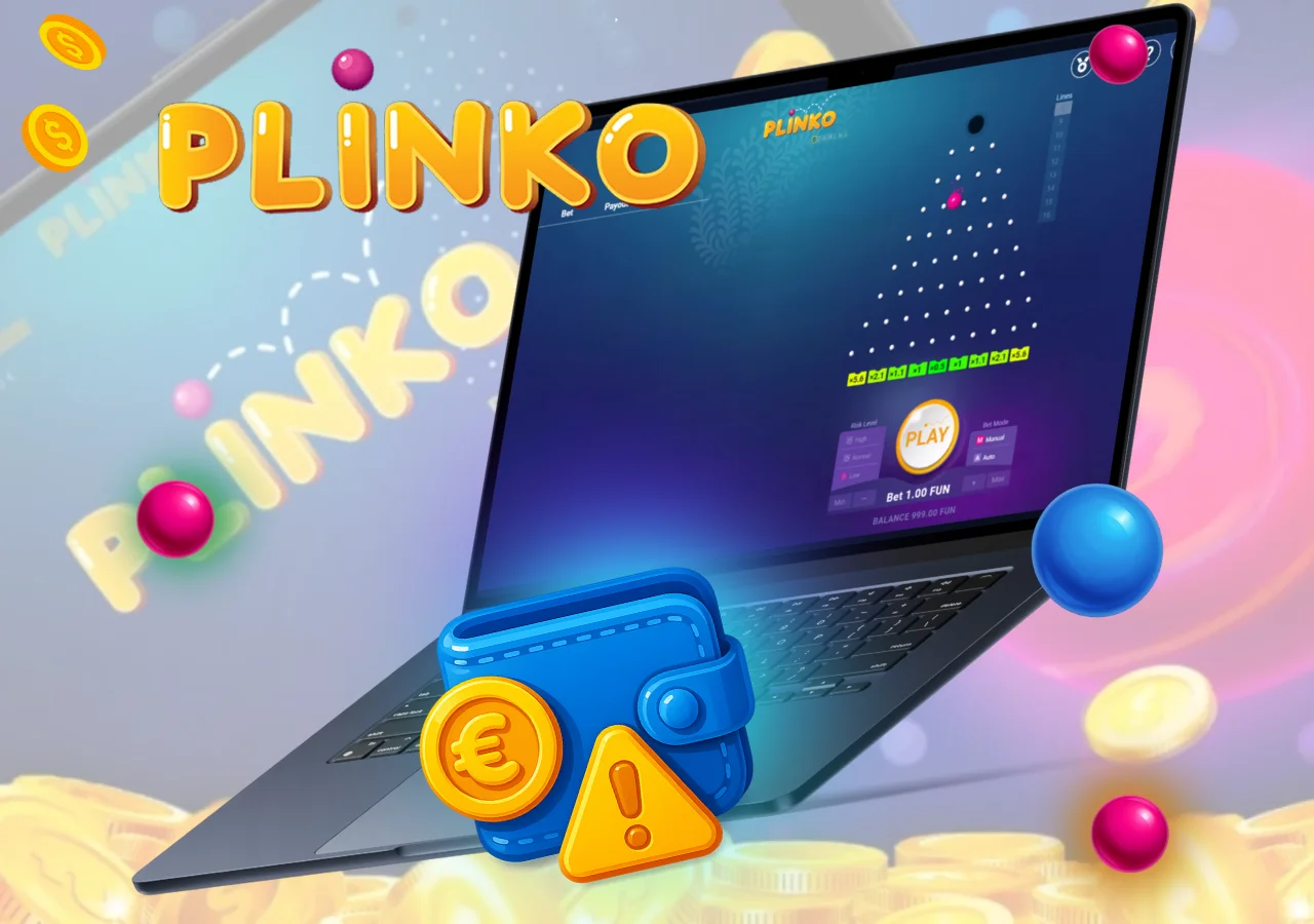 Saques do Plinko são possíveis usando criptomoeda