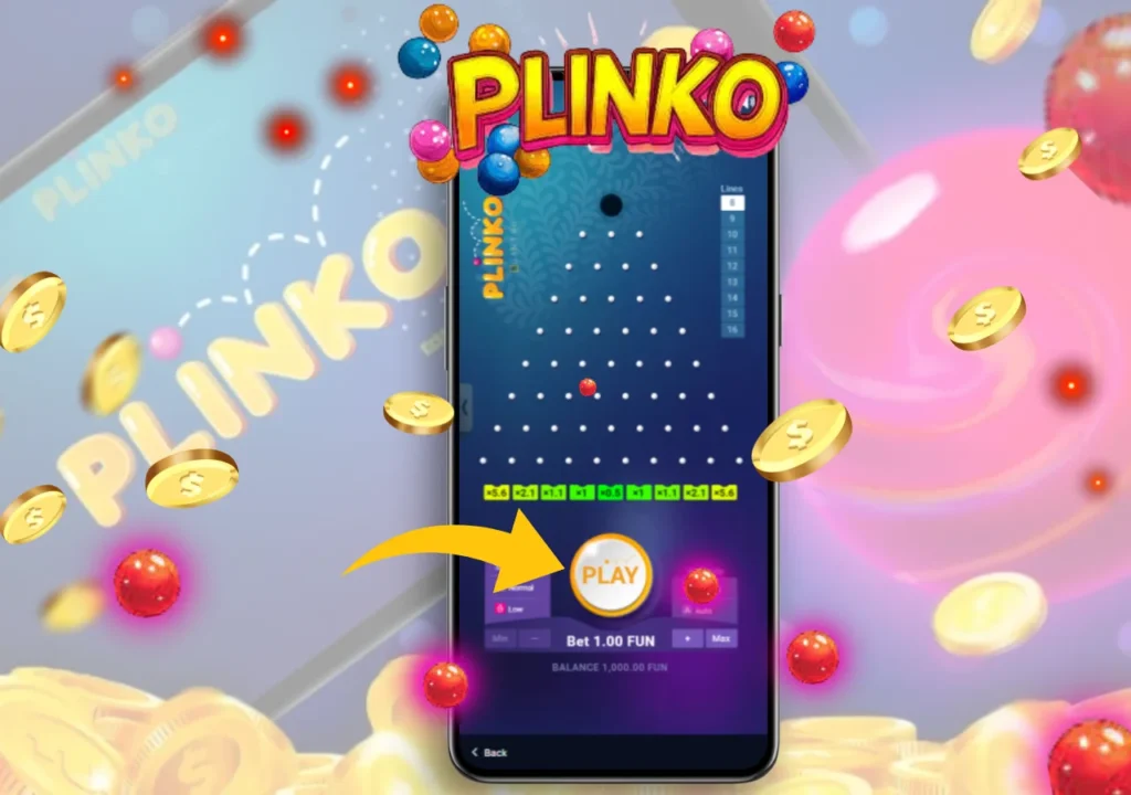 Download the official app to enjoy the exciting gameplay plinko.