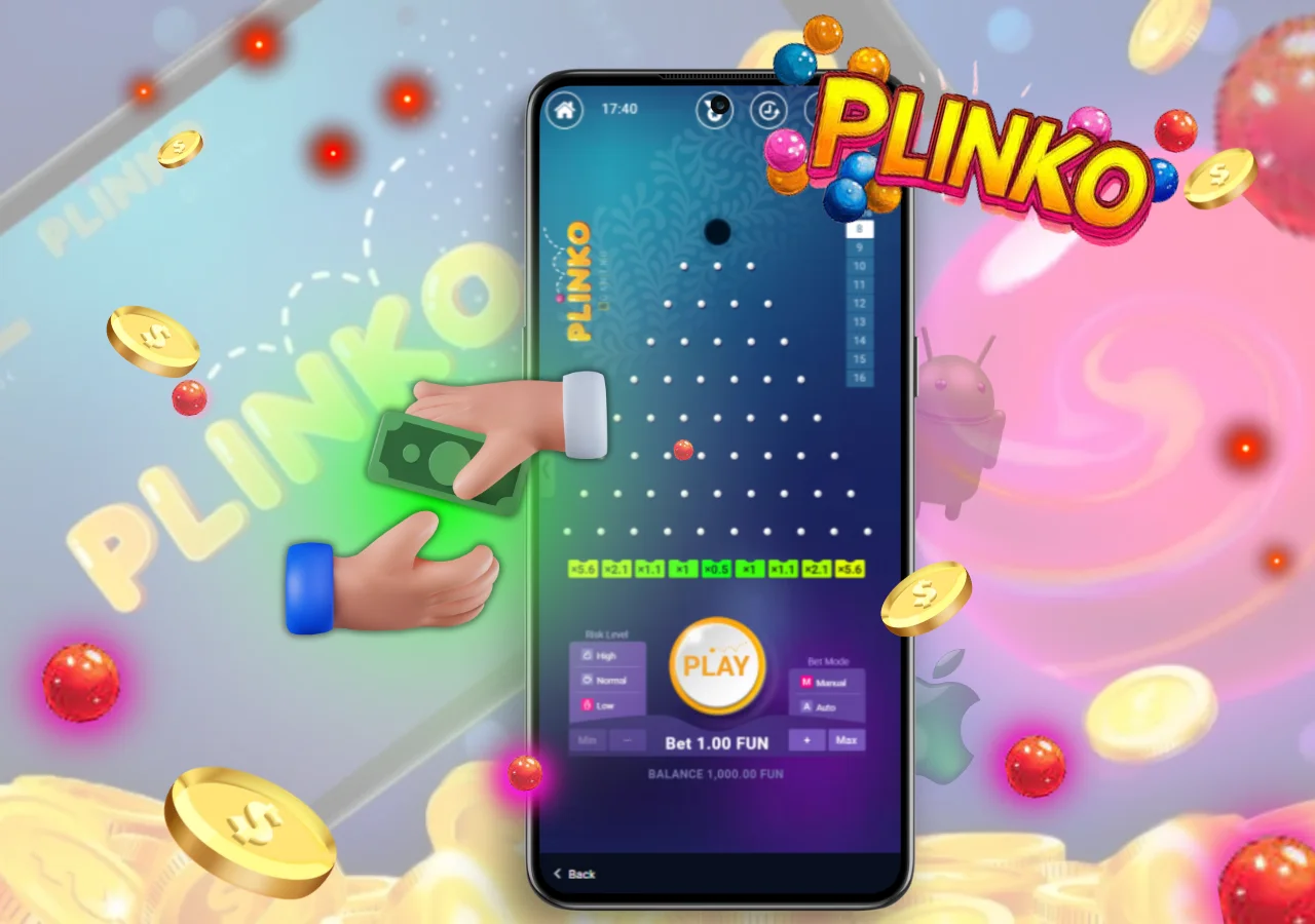 Withdraw funds from the plinko game using a variety of methods.
