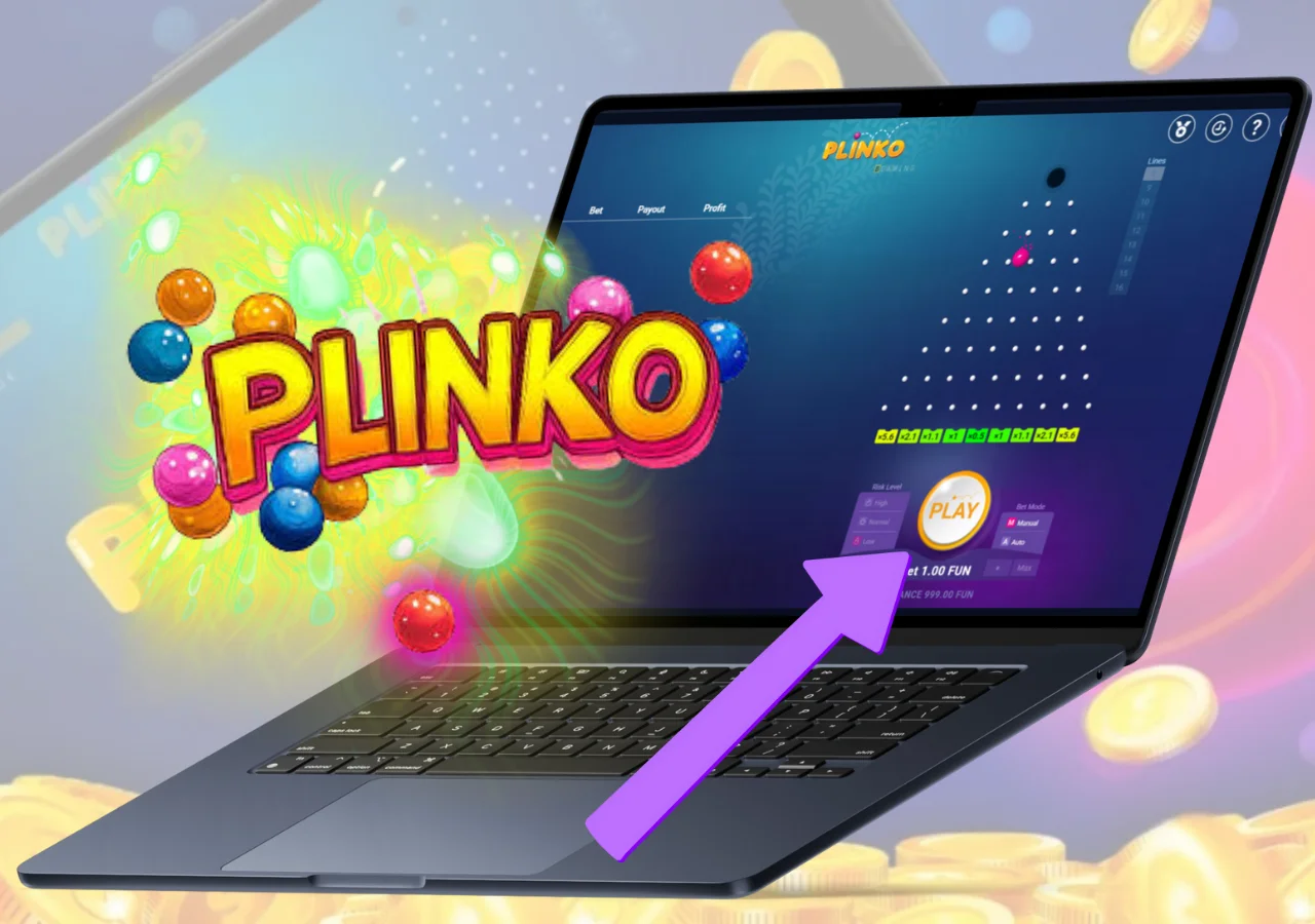Plinko is an exciting game in which players throw a ball to get a big win.