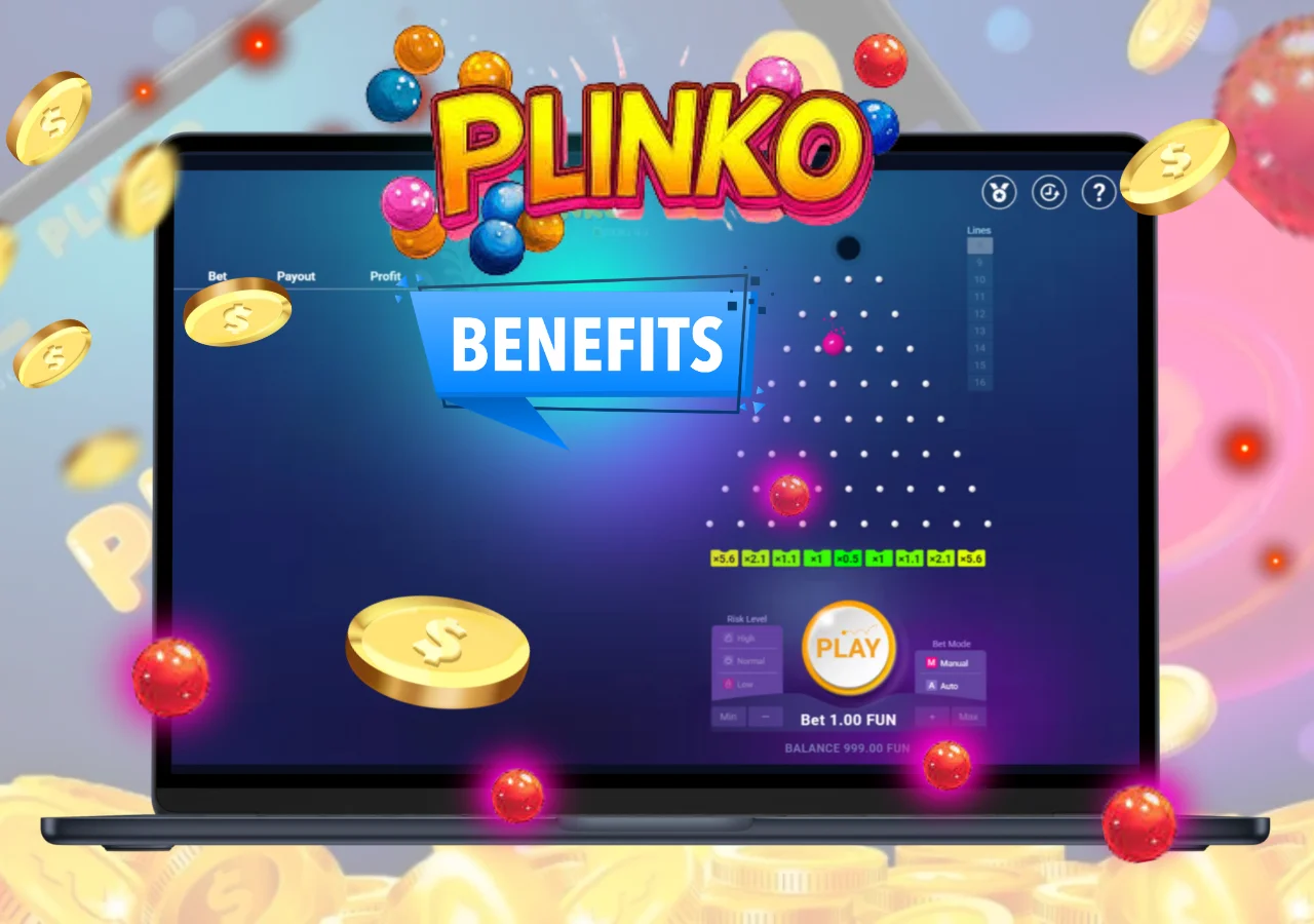The plinko demo offers risk-free gameplay.