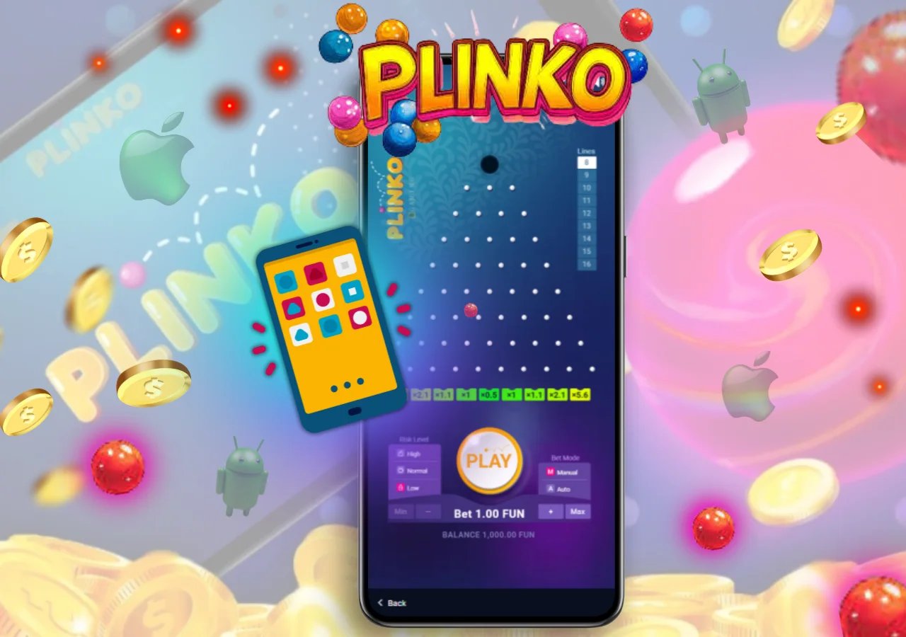 Experience exciting plinko graphics on Android and iOS devices.